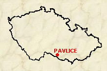 Pavlice na mapě České republiky