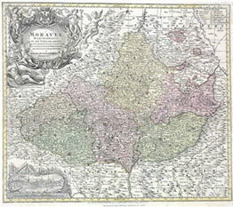 Seutterova mapa Moravy z poloviny 18. století